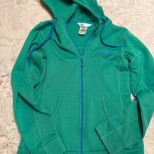 The North Face Women’s Mezzaluna XS  green/Teal Full-Zip Hoodie Warm Cozy